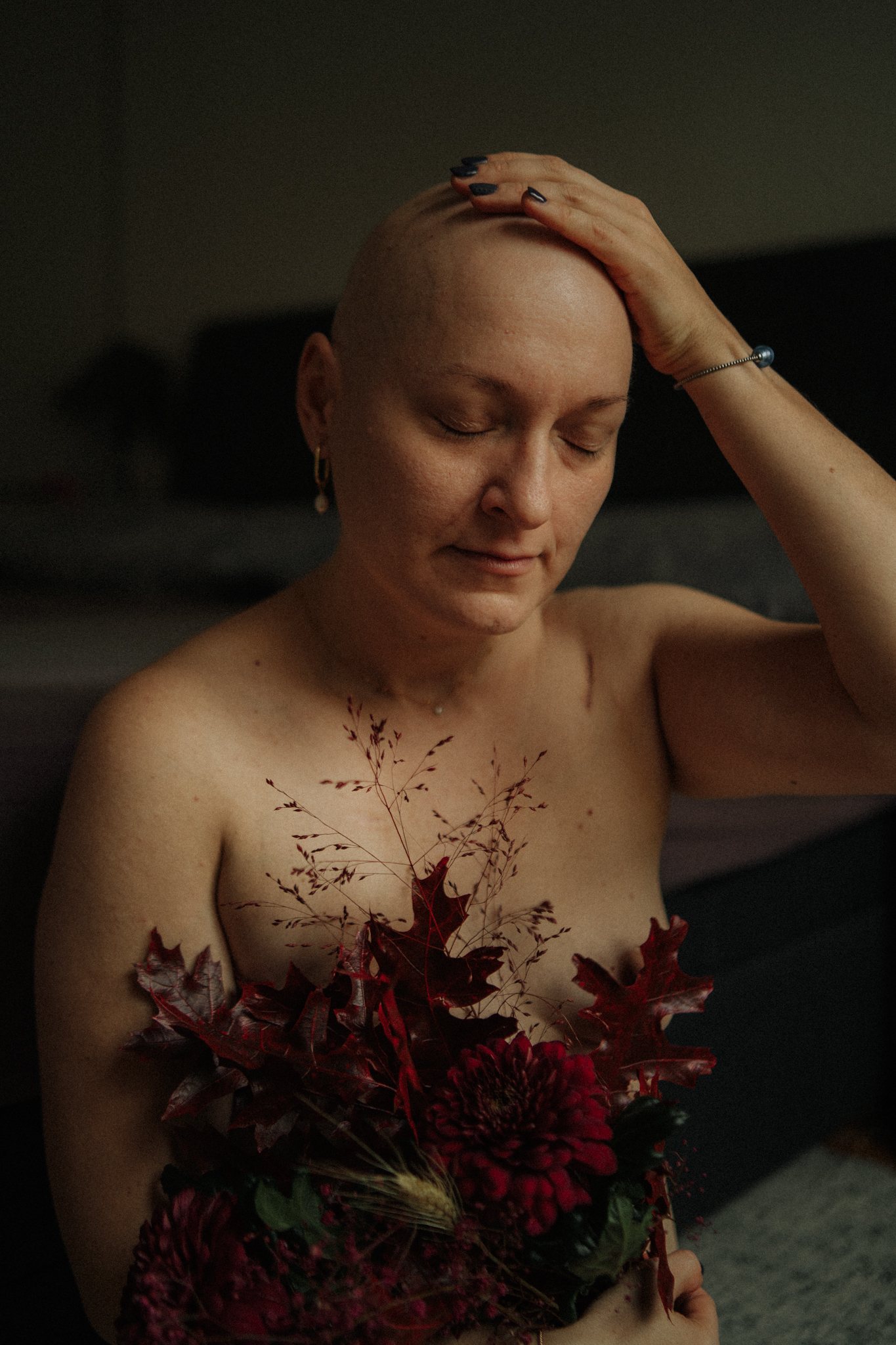 Femme atteinte d'un cancer du sein